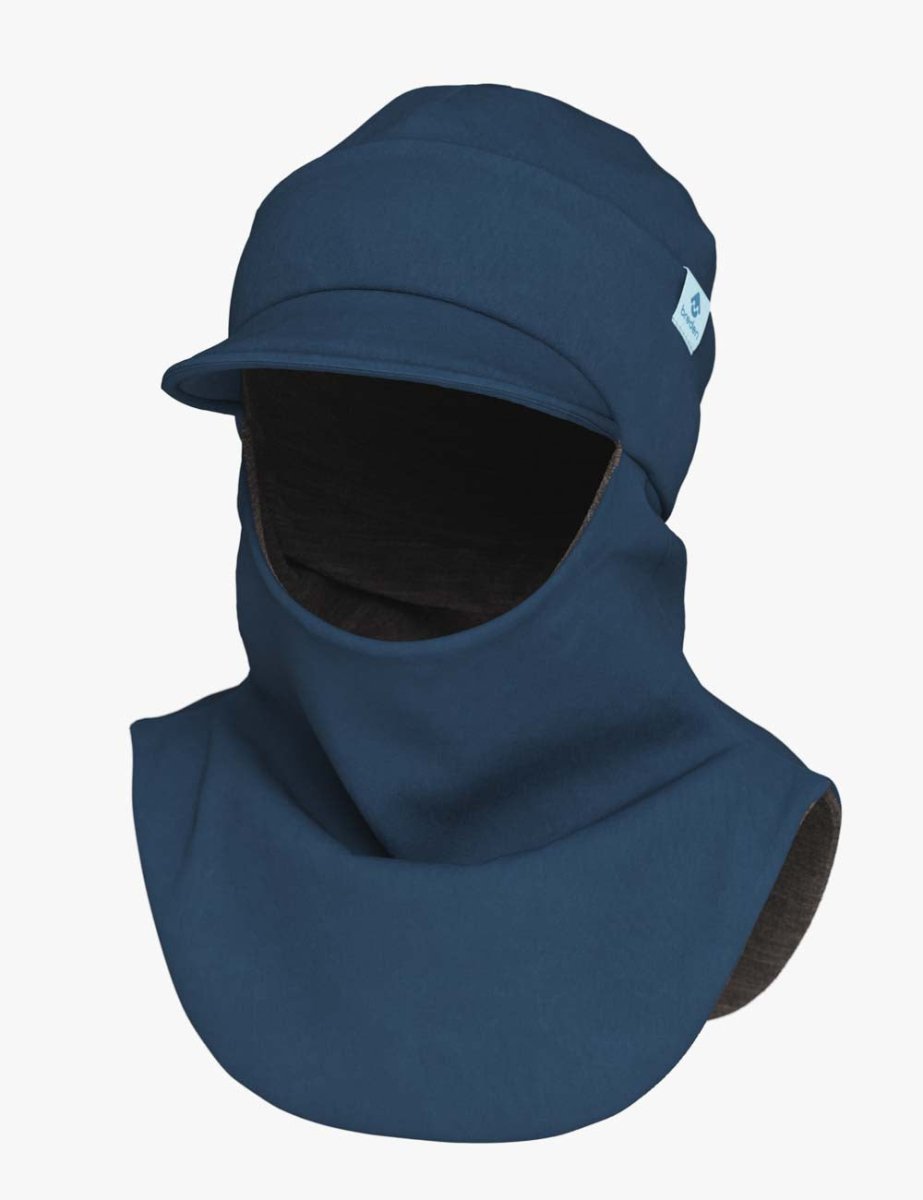 Merino-Lined Toddlers & Kids Peaked Hooded Hat & Scarf (Morris) - Tiny Tugz™