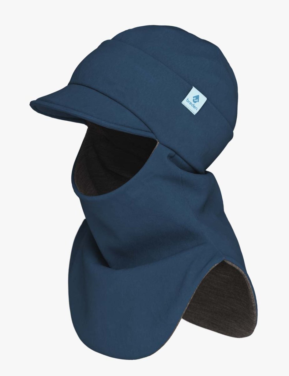 Merino-Lined Toddlers & Kids Peaked Hooded Hat & Scarf (Morris) - Tiny Tugz™
