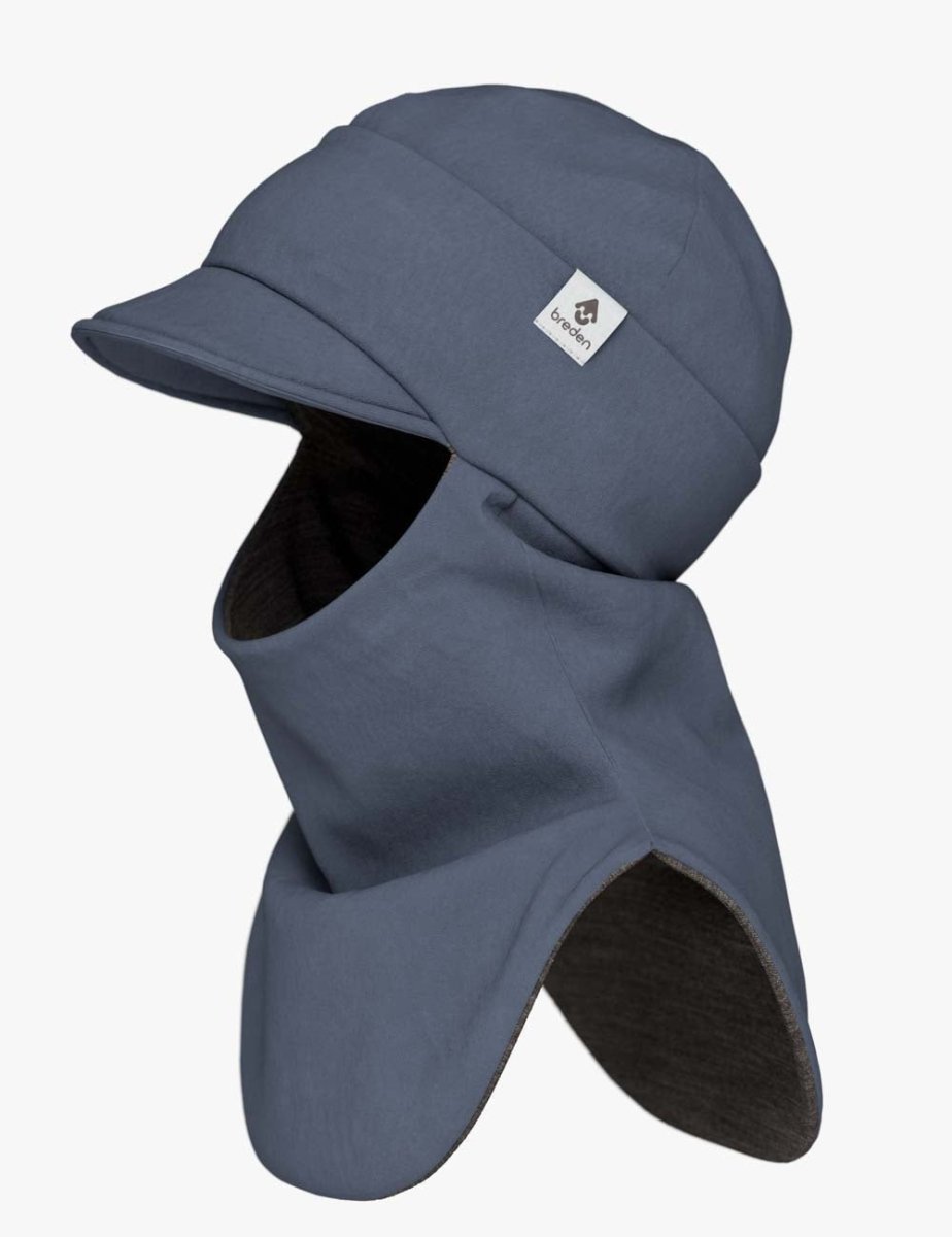 Merino-Lined Toddlers & Kids Peaked Hooded Hat & Scarf (Morris) - Tiny Tugz™