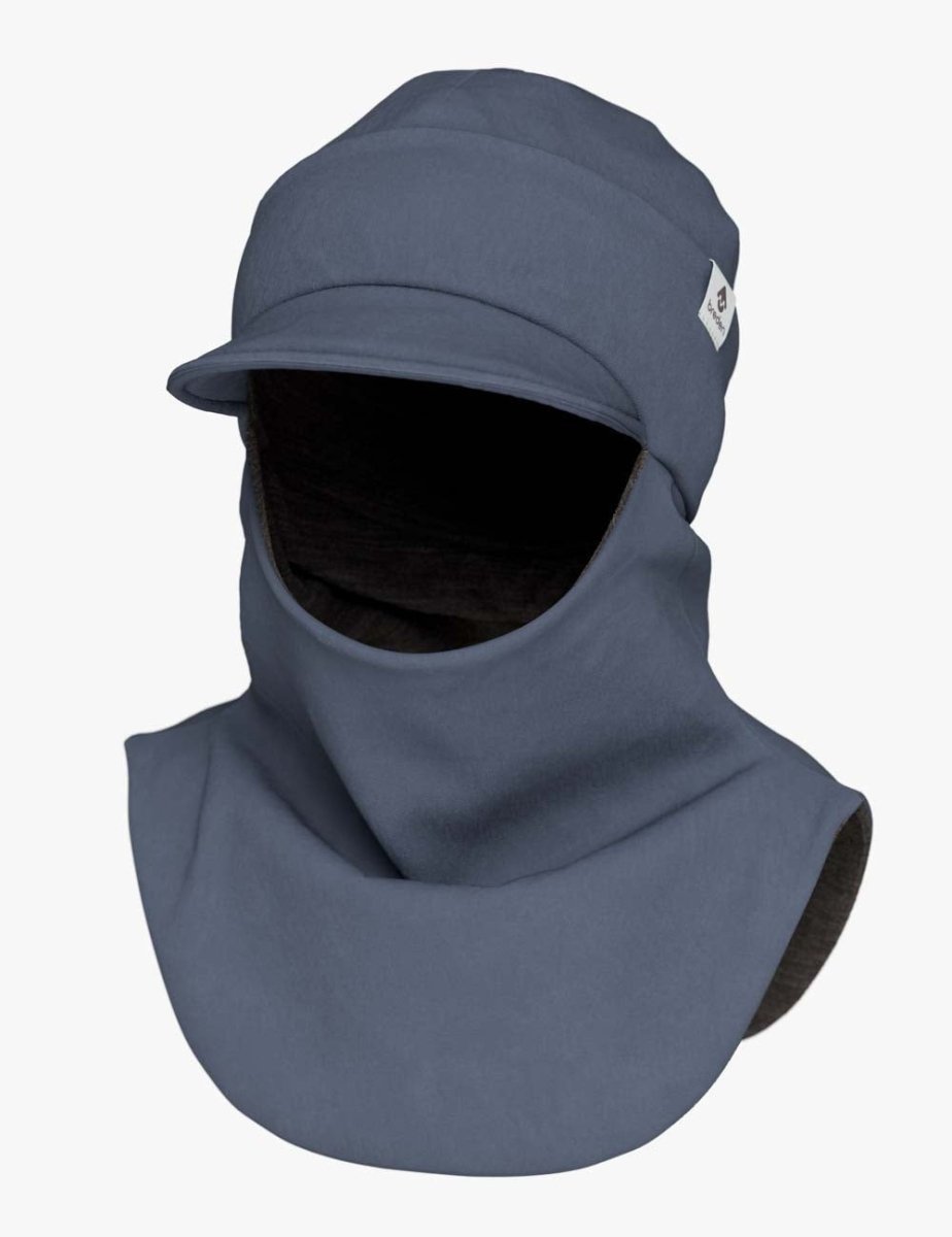 Merino-Lined Toddlers & Kids Peaked Hooded Hat & Scarf (Morris) - Tiny Tugz™