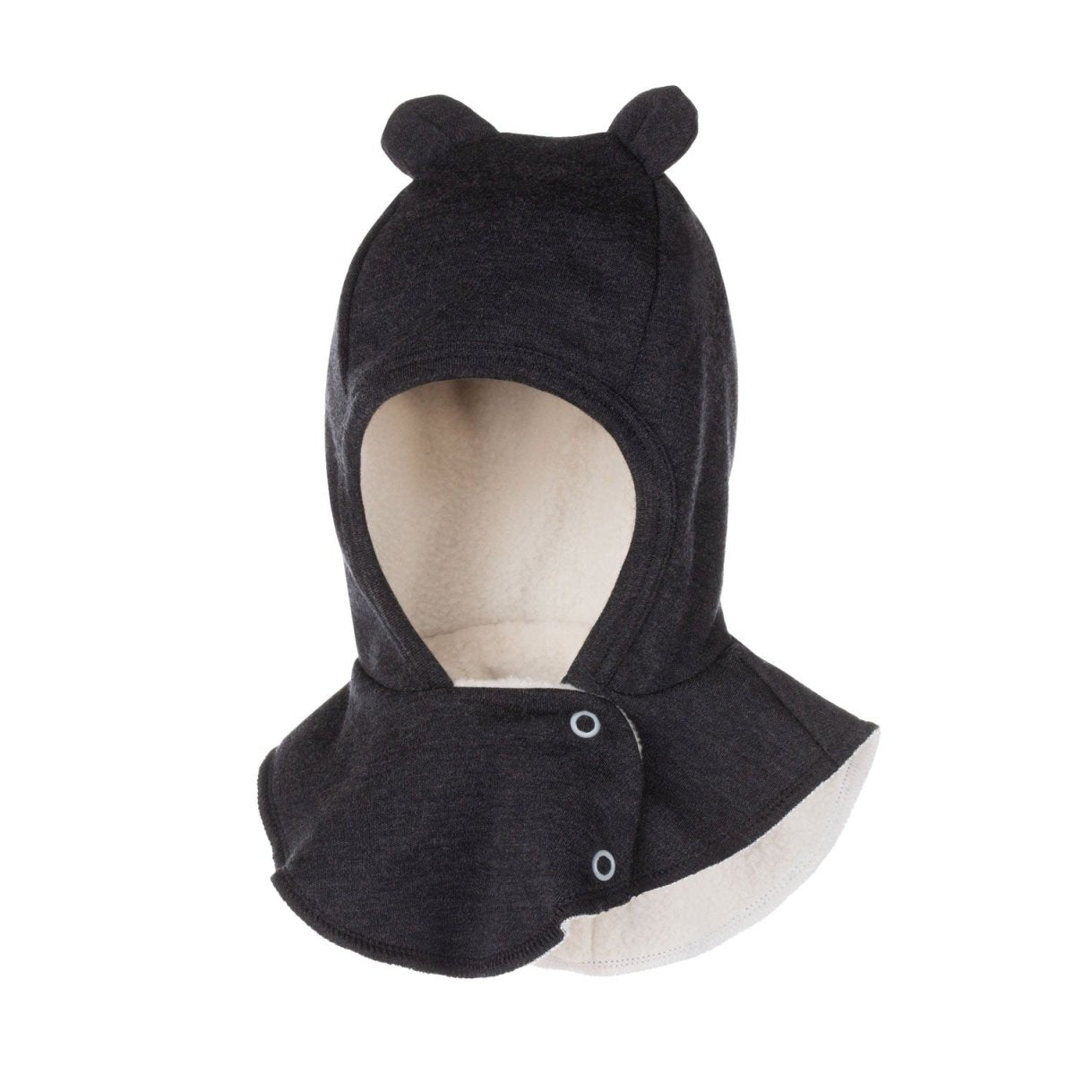 Merino Wool Baby Balaclava – Dark Grey - Tiny Tugz™