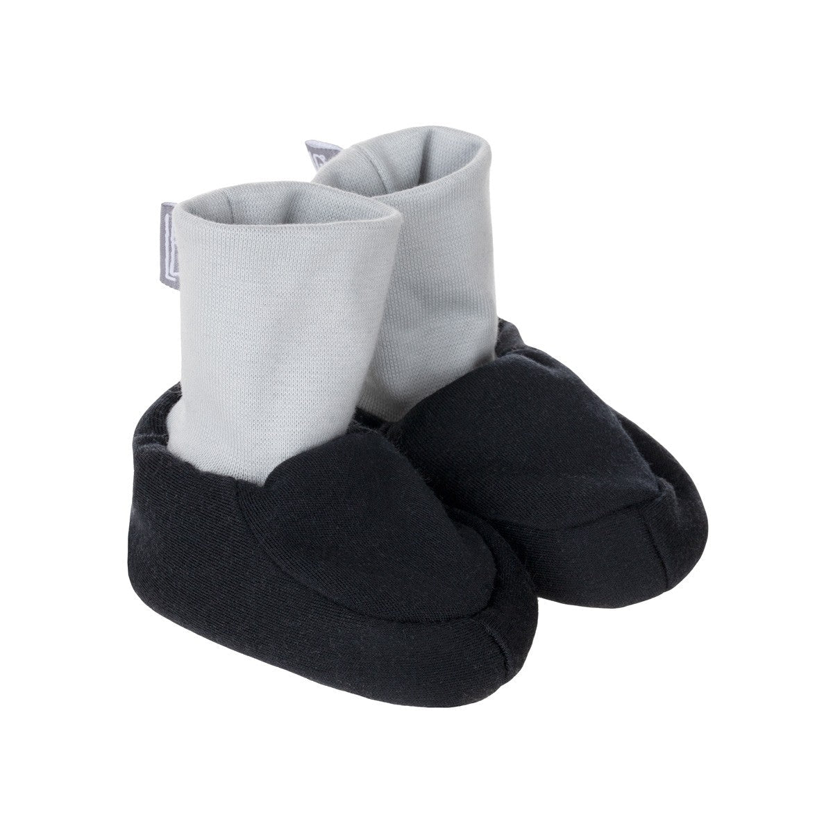 Merino Wool Baby Booties – Black - Tiny Tugz™