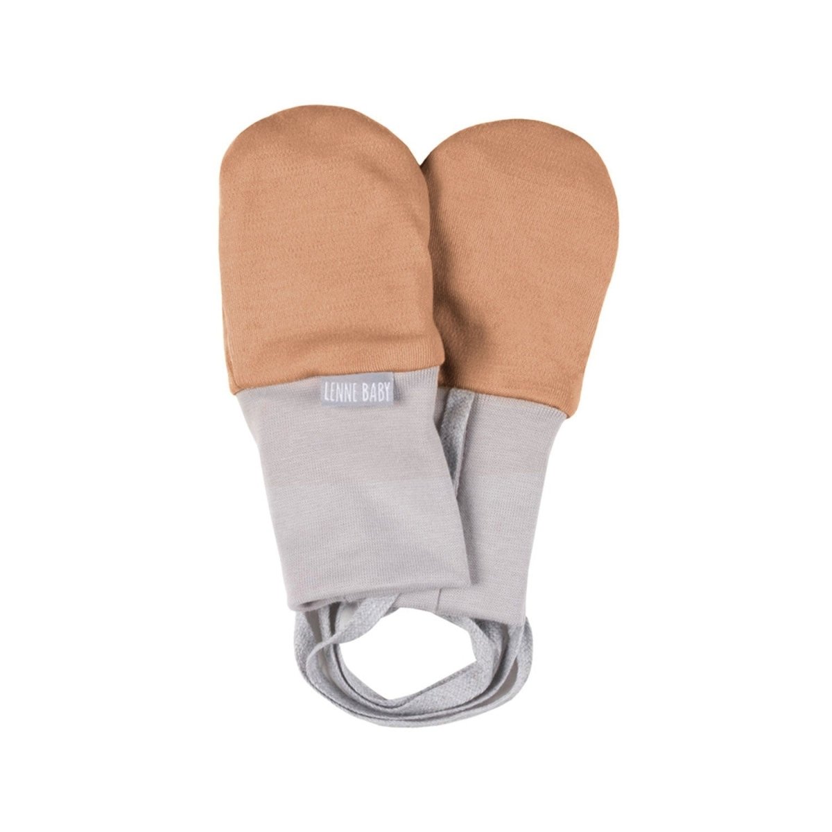 Merino Wool Baby Mittens – Brown - Tiny Tugz™