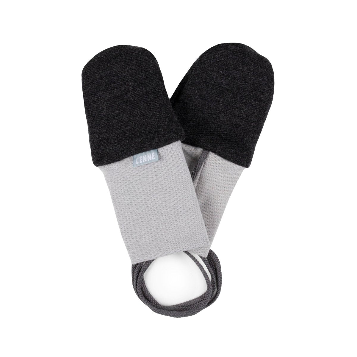 Merino Wool Baby Mittens – Dark Grey - Tiny Tugz™