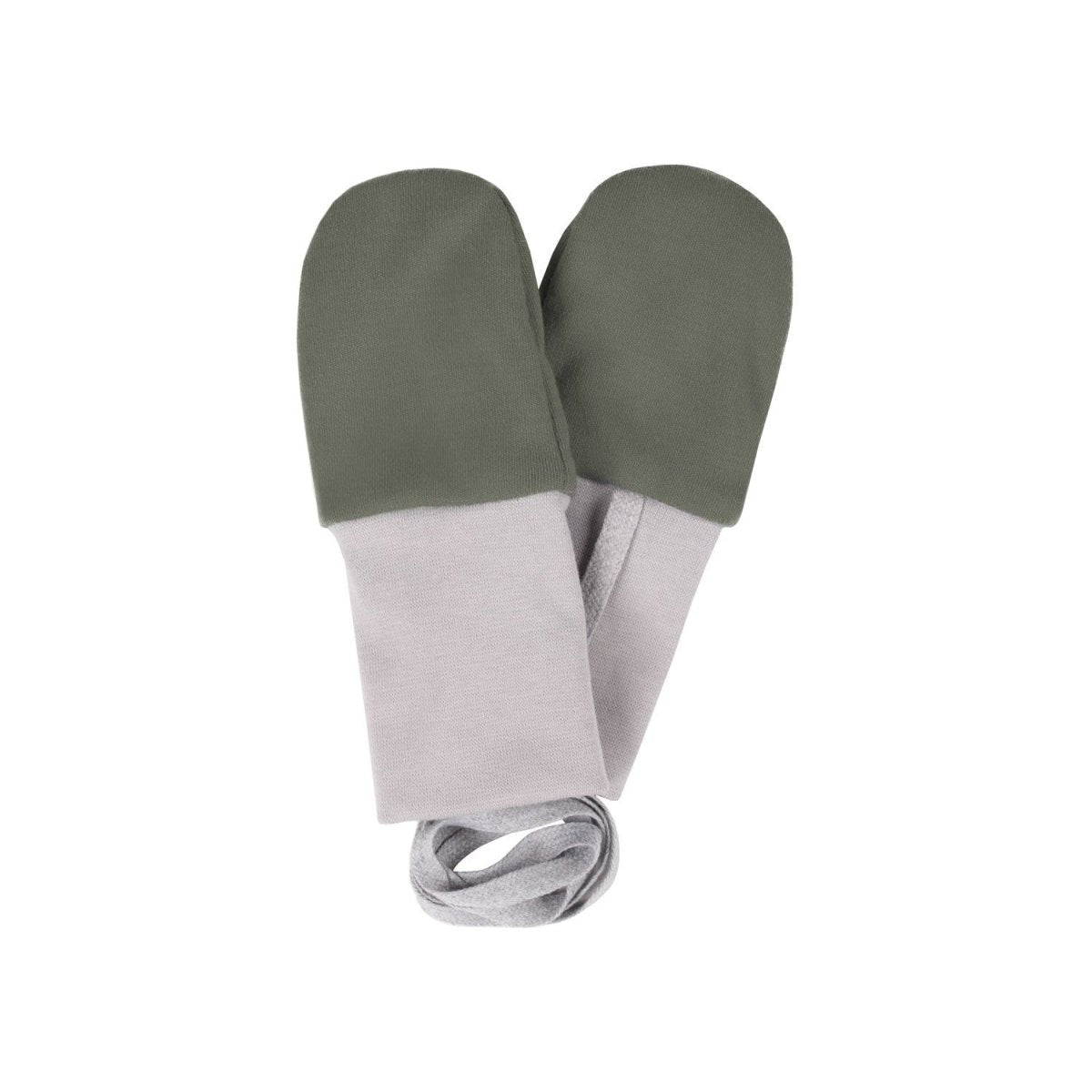 Merino Wool Baby Mittens – Khaki / Green - Tiny Tugz™
