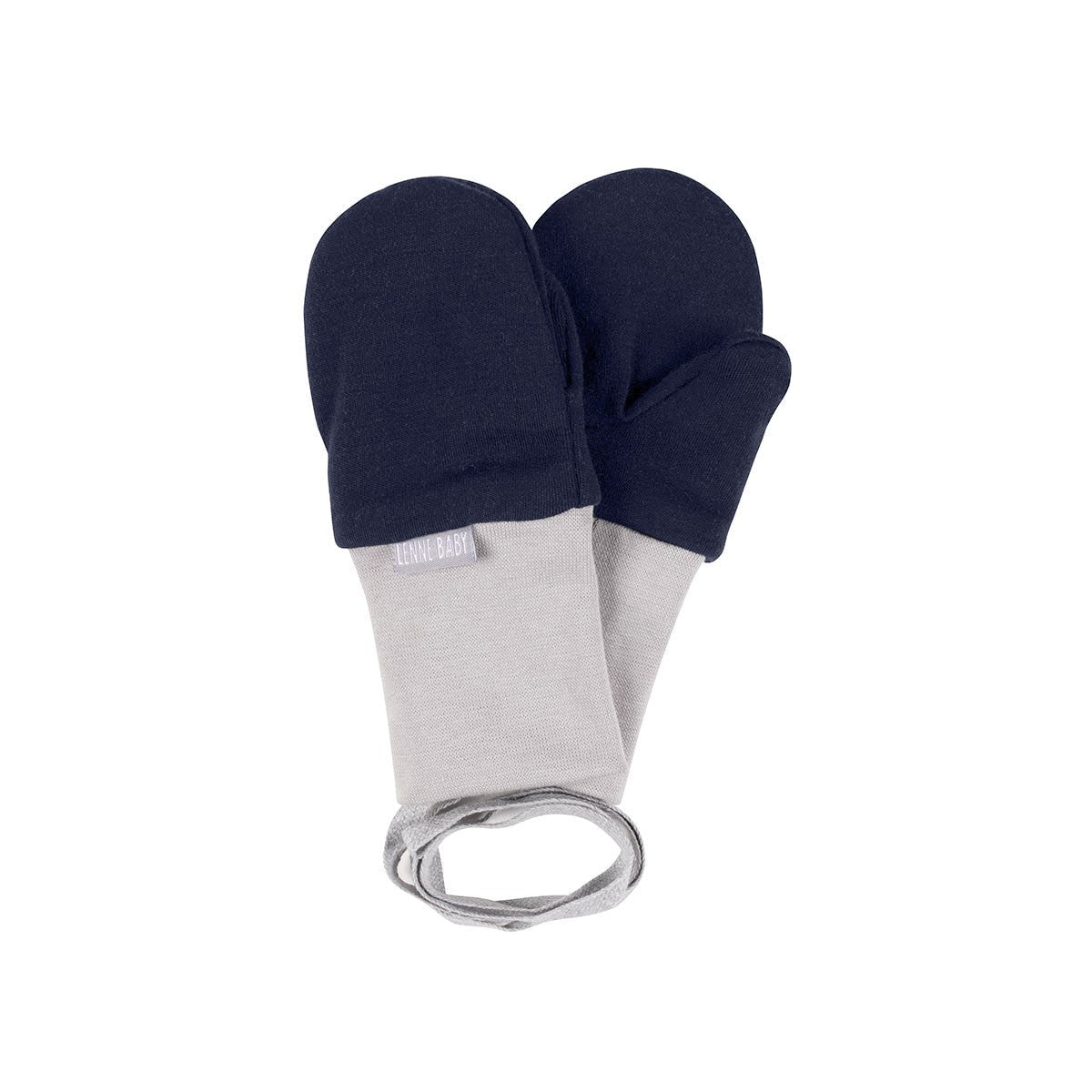 Merino Wool Baby Mittens with Thumb – Blue - Tiny Tugz™