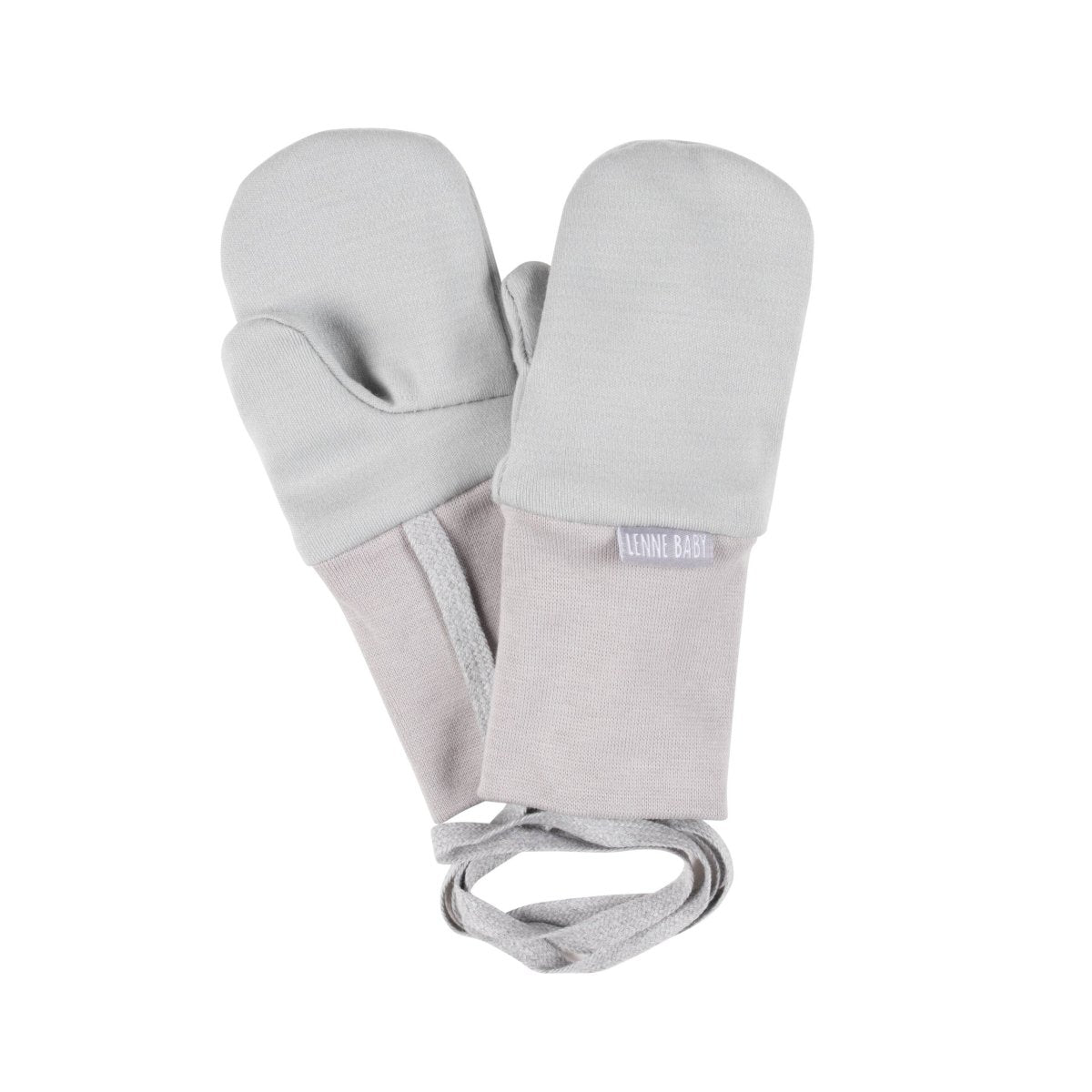 Merino Wool Baby Mittens with Thumb – Grey - Tiny Tugz™
