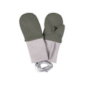 Merino Wool Baby Mittens with Thumb – Khaki / Green - Tiny Tugz™