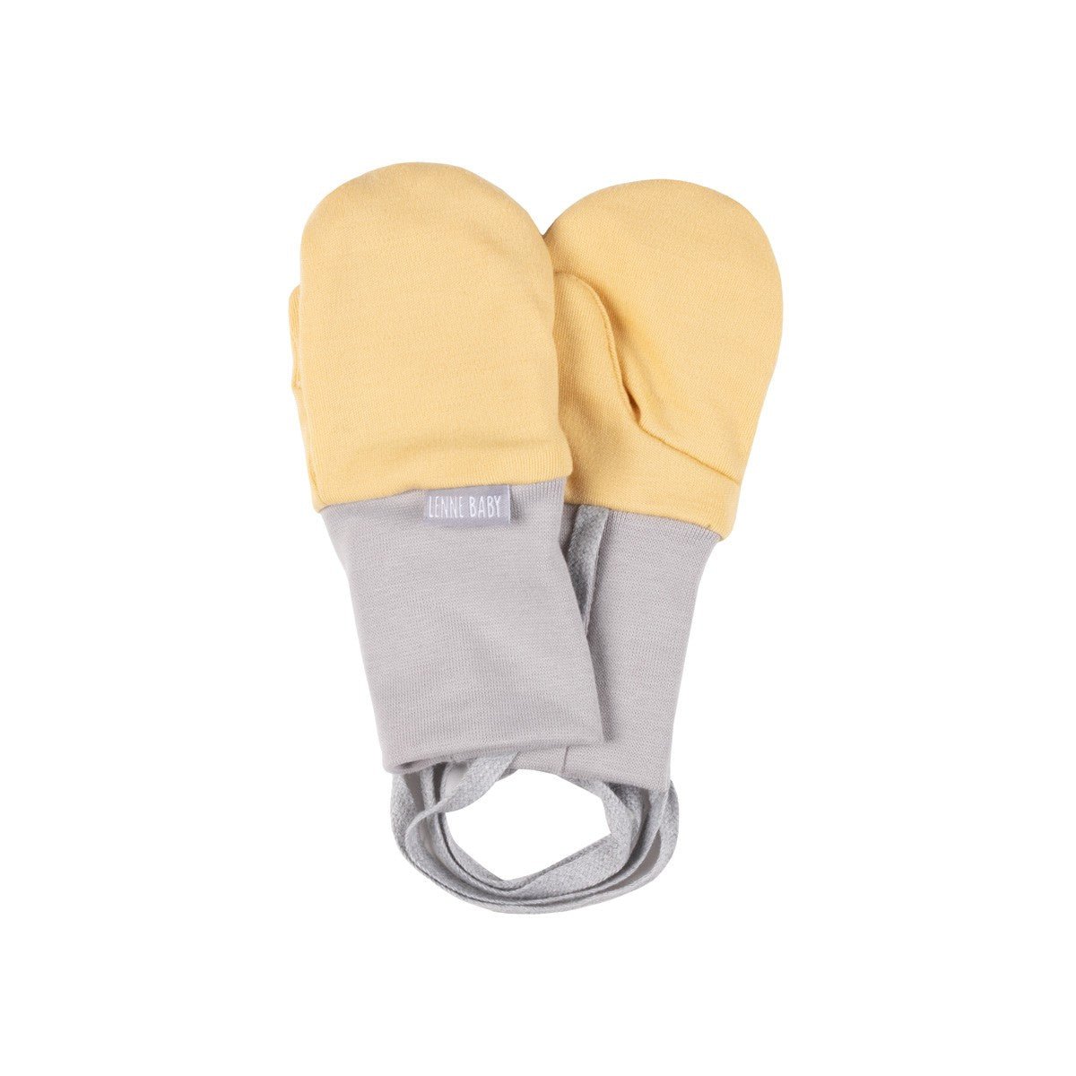 Merino Wool Baby Mittens with Thumb – Yellow - Tiny Tugz™