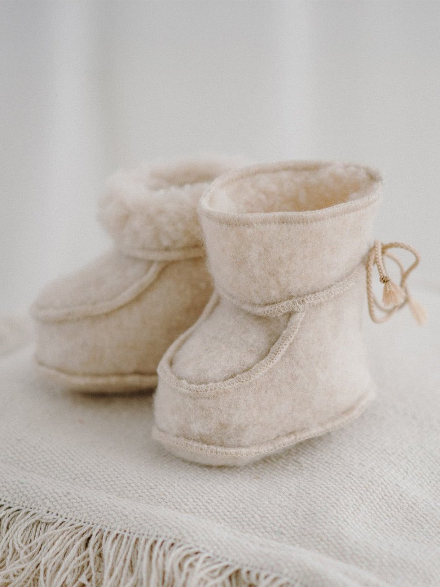 Merino Wool Booties - 13cm /Size 20 - Tiny Tugz™
