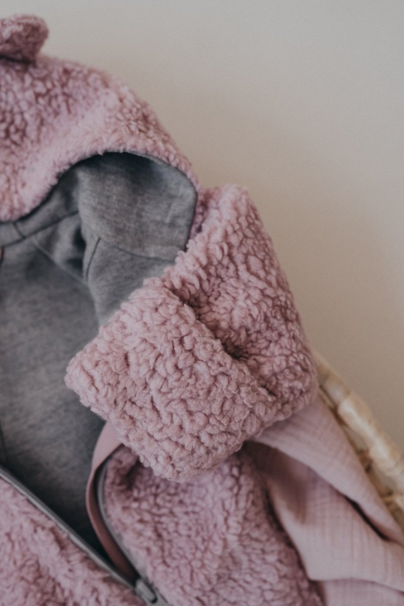 Merino Wool & Cotton Baby Jumpsuit (Teddy) - Tiny Tugz™