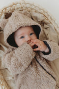 Merino Wool & Cotton Baby Jumpsuit (Teddy) - Tiny Tugz™