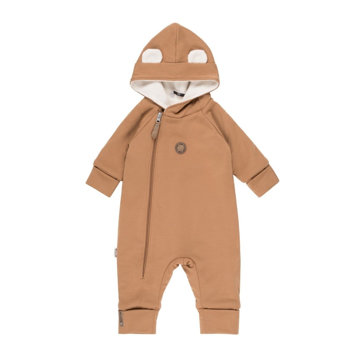 Merino Wool & Cotton Baby Overall (Bear Ears) – Brown - Tiny Tugz™
