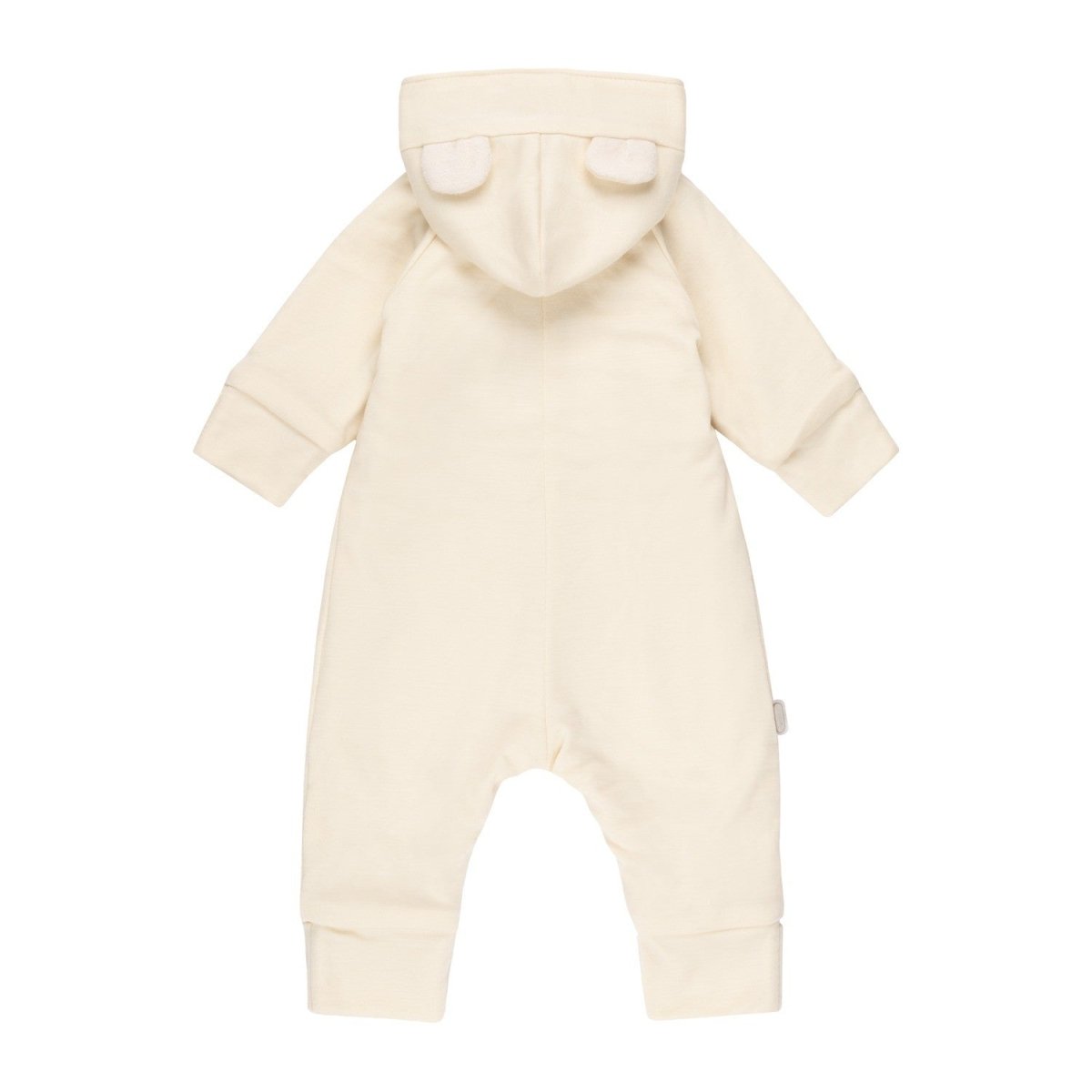 Merino Wool & Cotton Baby Overall (Bear Ears) – White - Tiny Tugz™