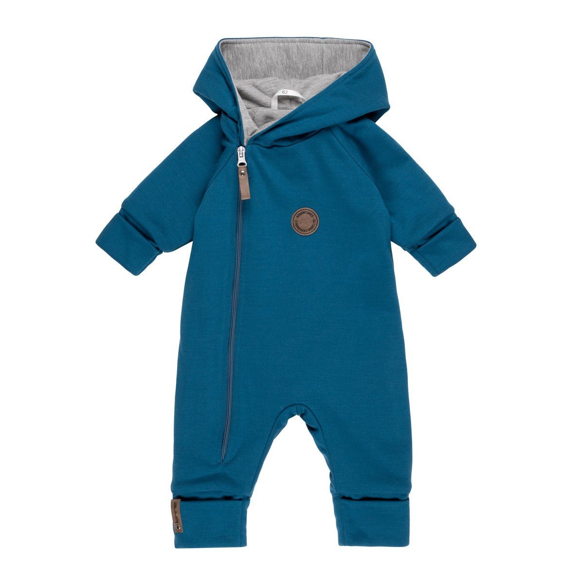 Merino Wool & Cotton Baby Overall – Blue - Tiny Tugz™