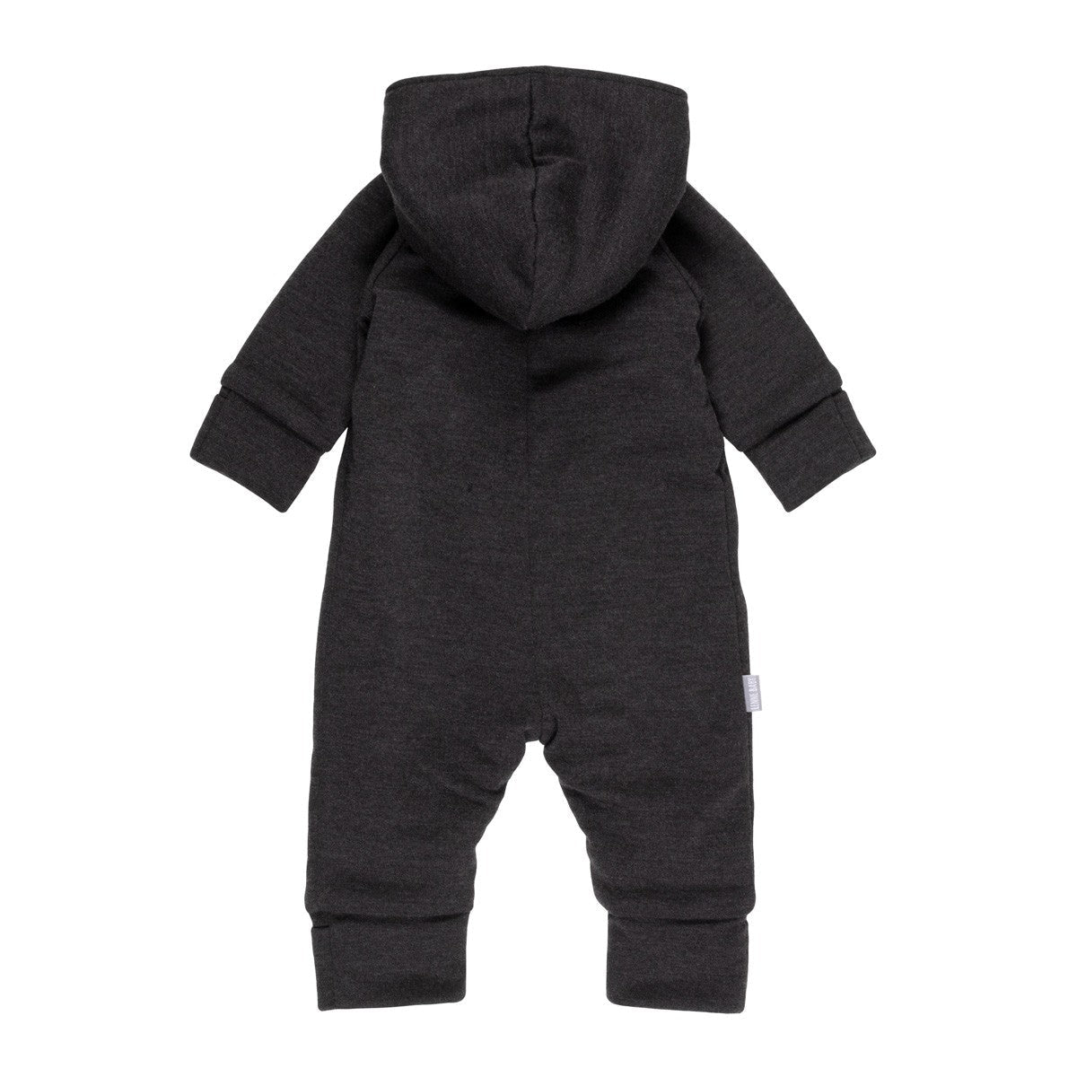 Merino Wool & Cotton Baby Overall – Dark Grey - Tiny Tugz™