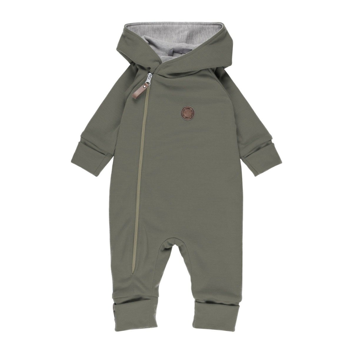 Merino Wool & Cotton Baby Overall – Khaki - Tiny Tugz™