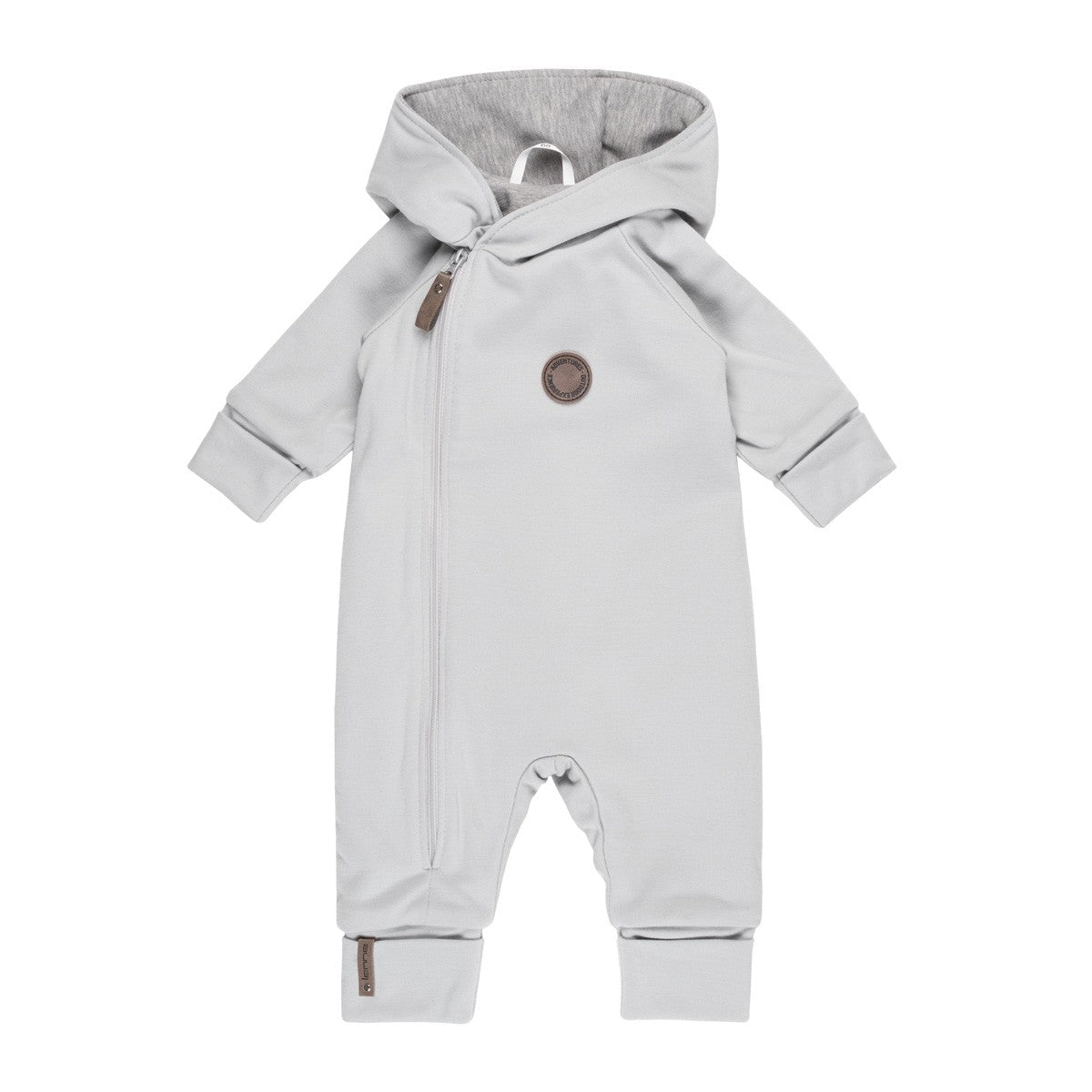Merino Wool & Cotton Baby Overall – Light Grey - Tiny Tugz™