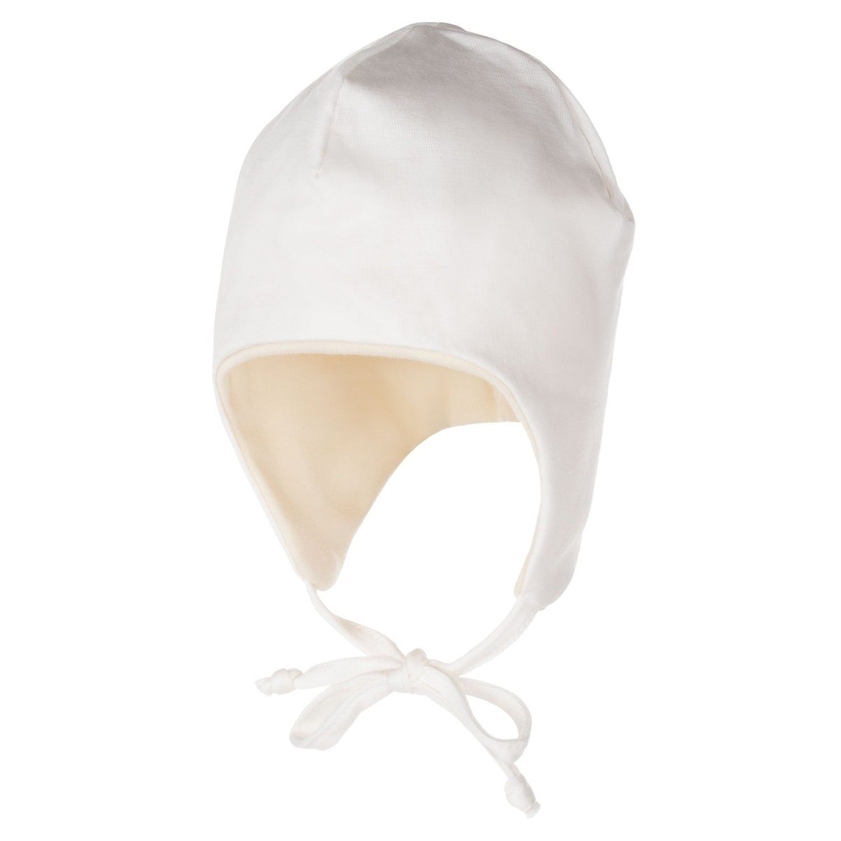 Merino Wool-Lined Baby Hat – White - Tiny Tugz™