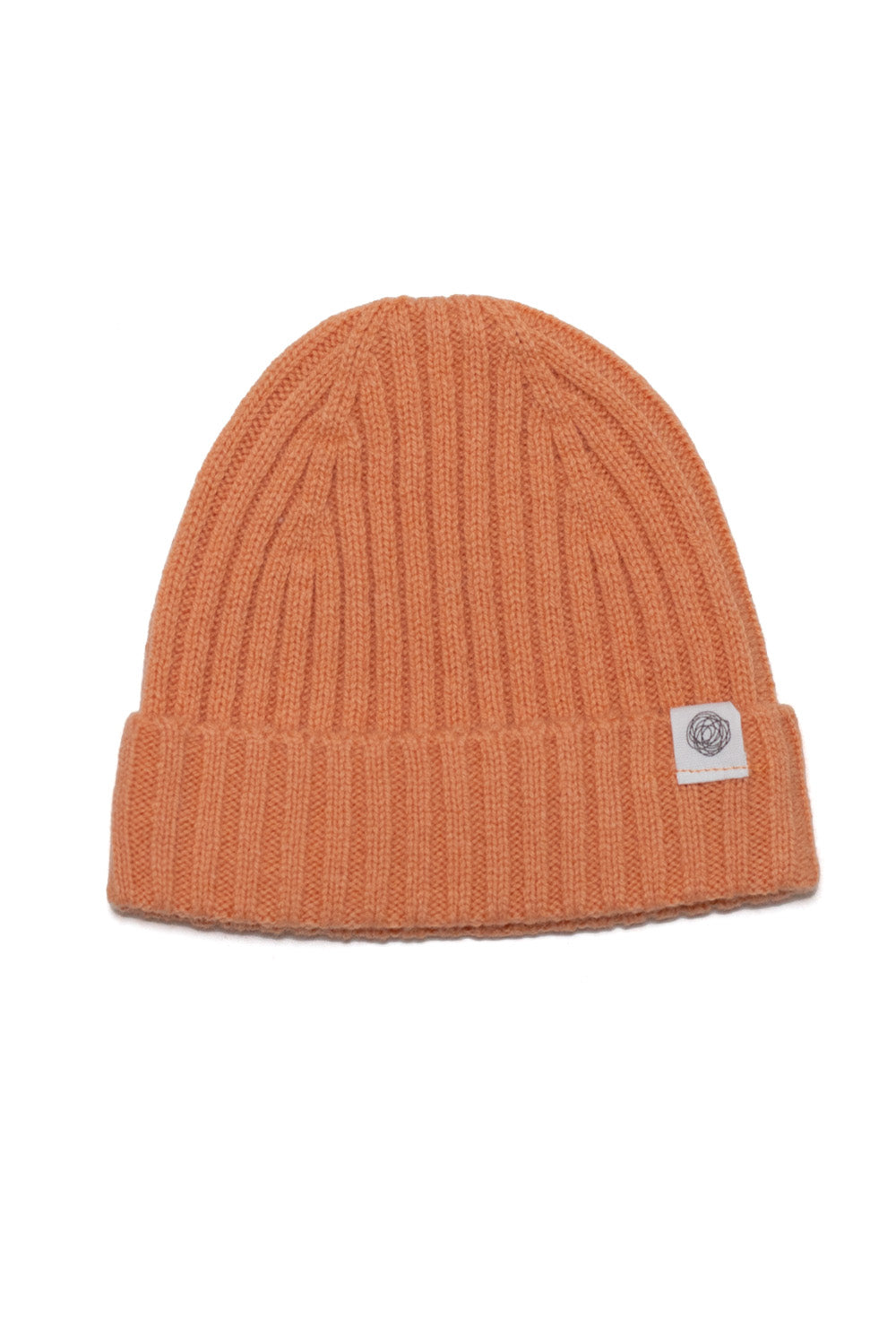 Knitted Merino Wool Baby Hat - Peach Fuzz