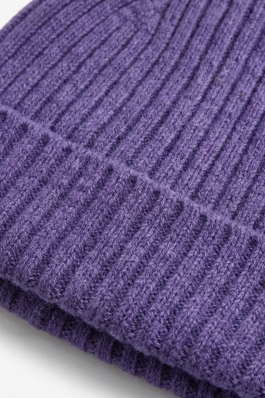Knitted Merino Wool Baby Hat - Violet