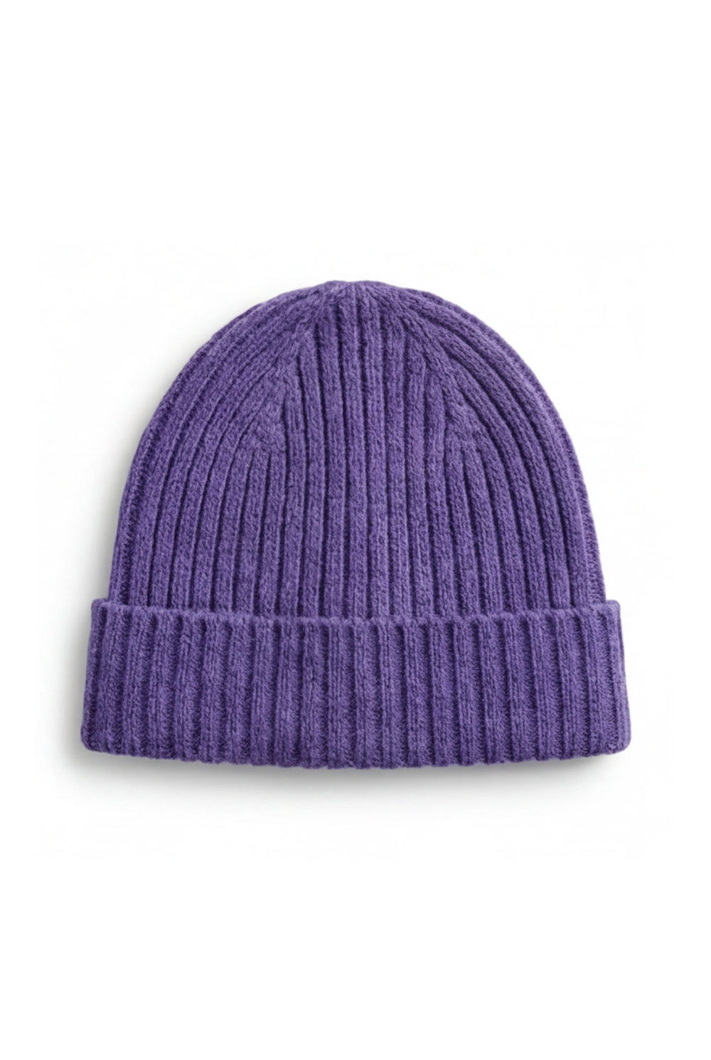 Knitted Merino Wool Baby Hat - Violet