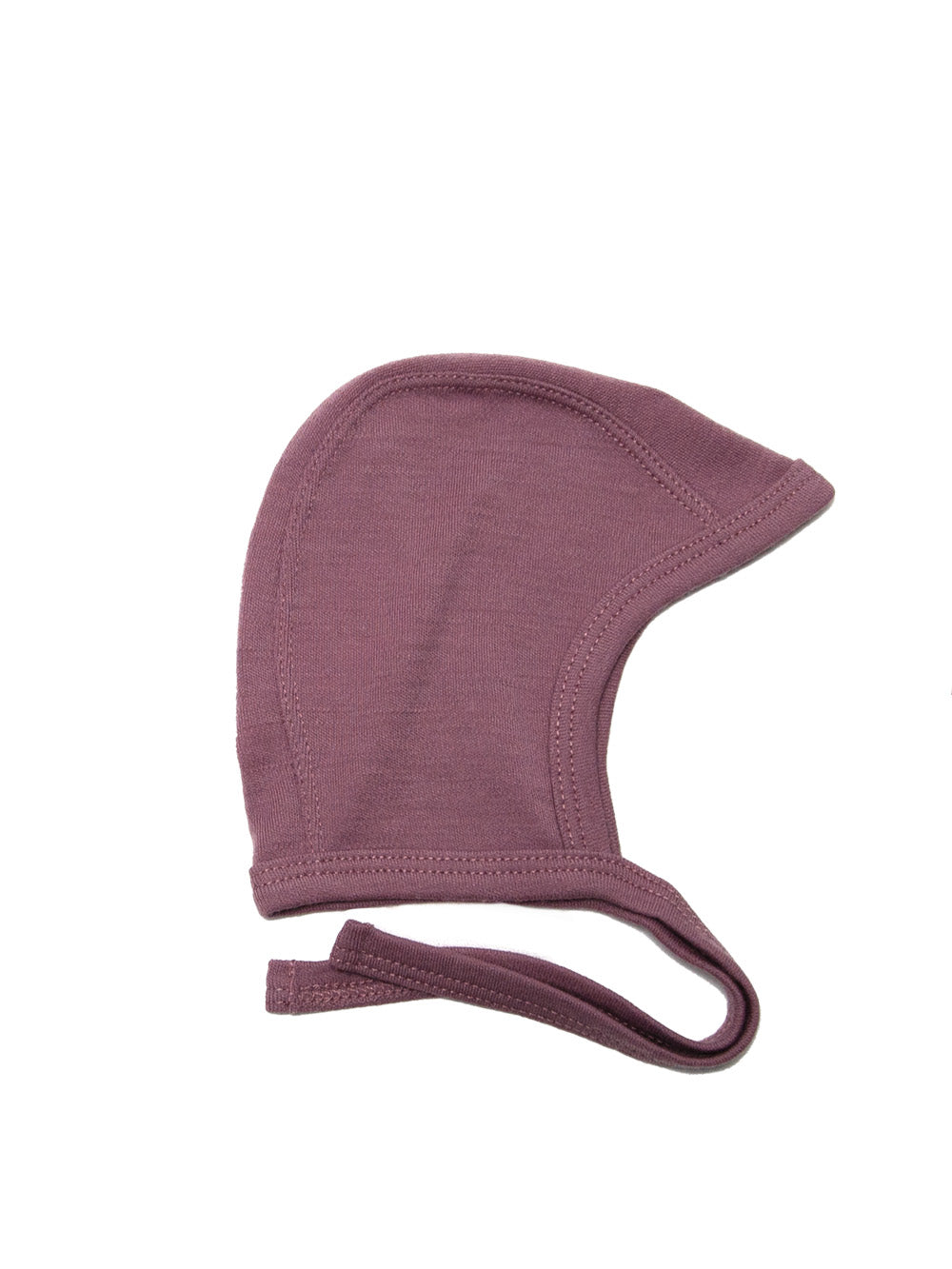 Baby Wool Bow Hat - Merino Wool - Grape Shake