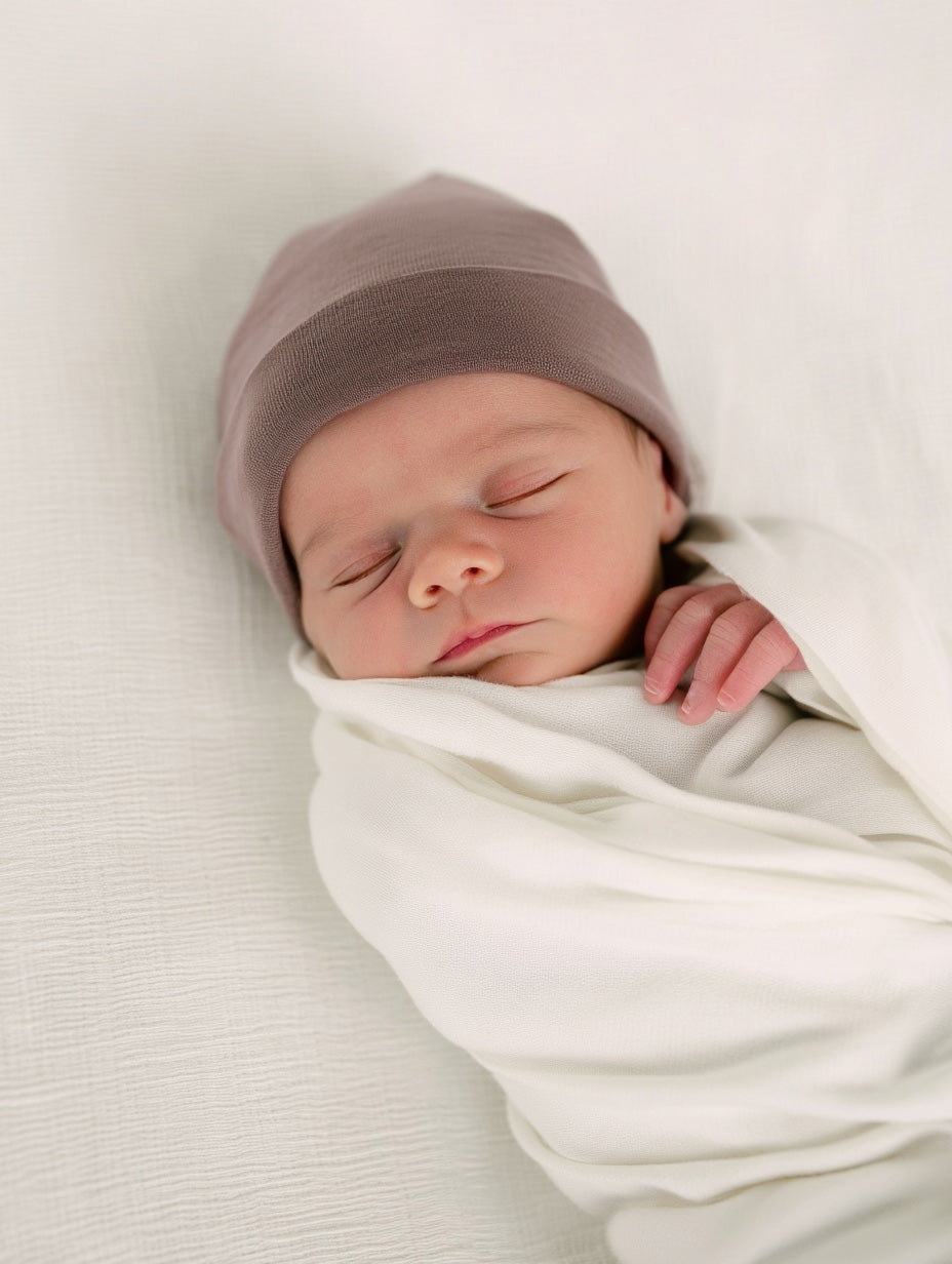 Wool Baby Hat - Merino Wool - Peppercorn