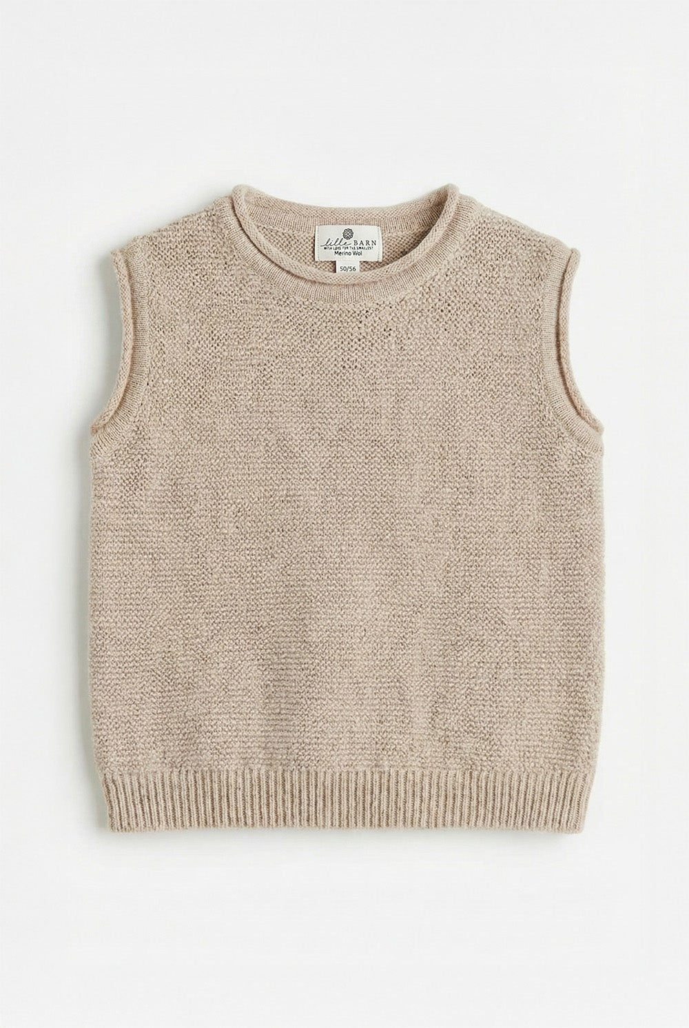 Knitted Merino Wool Baby Spencer - Garlic