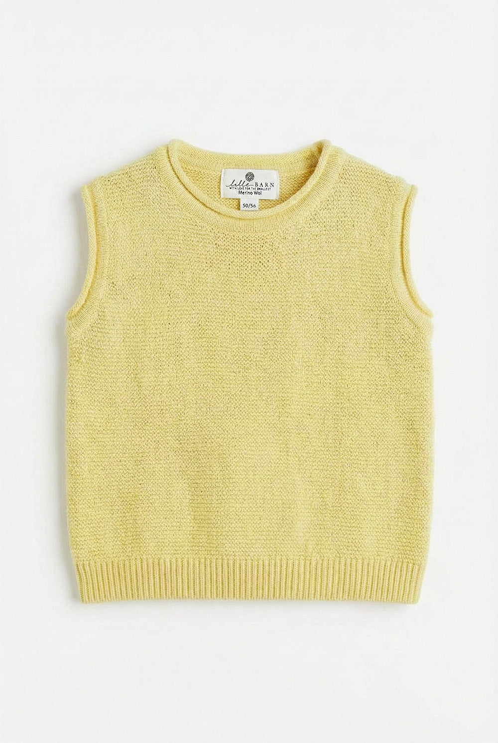 Knitted Merino Wool Baby Spencer - Lemonade