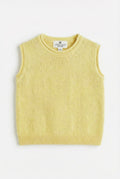 Knitted Merino Wool Baby Spencer - Lemonade