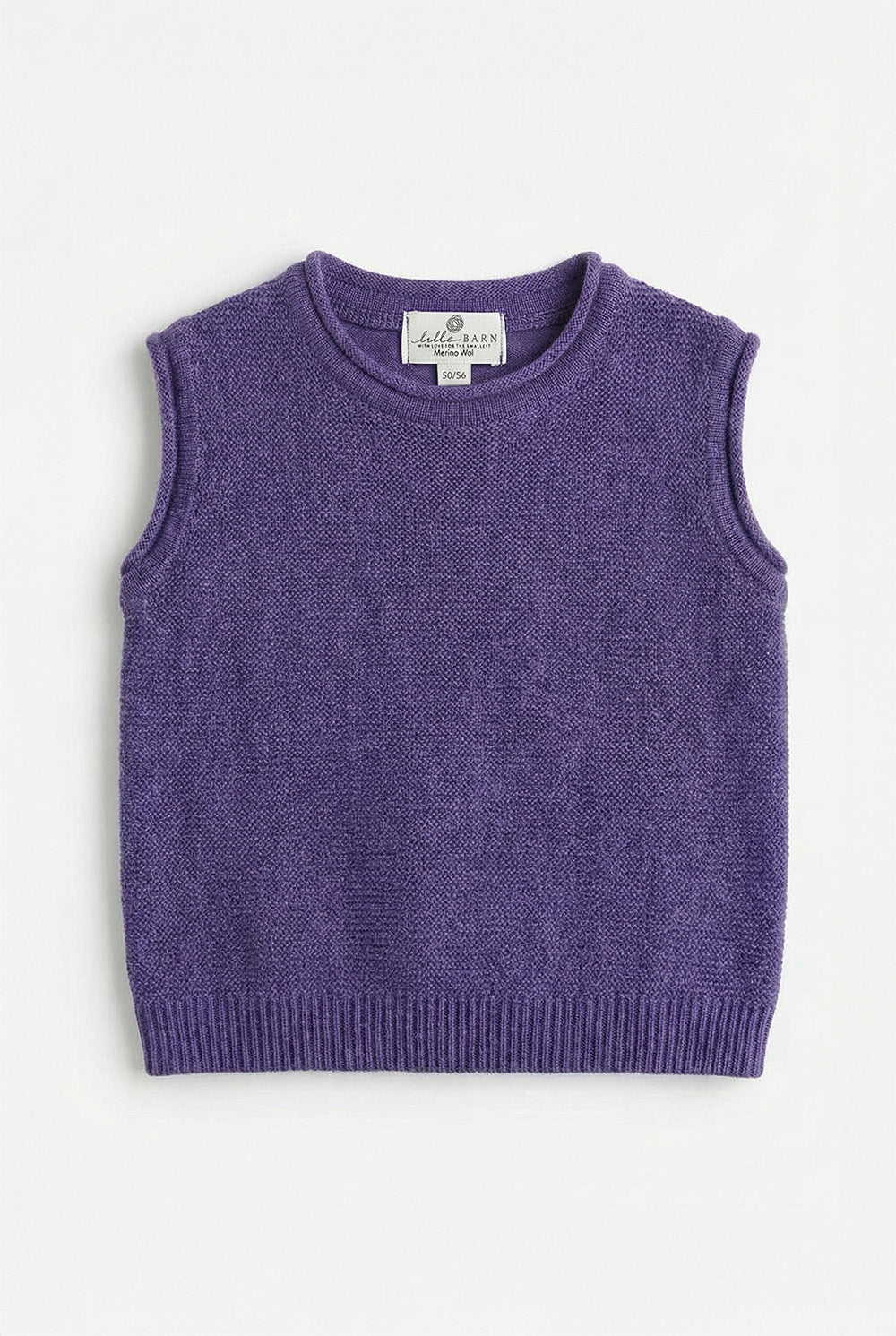 Knitted Merino Wool Baby Spencer - Violet