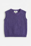 Knitted Merino Wool Baby Spencer - Violet