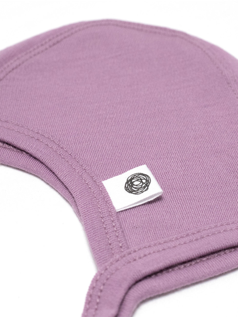 Baby Wool Bow Hat - Merino Wool - Lavender Mist