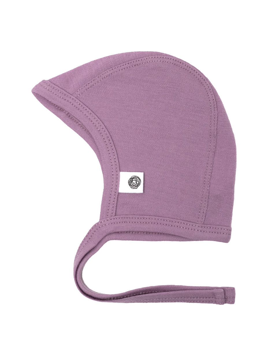 Baby Wool Bow Hat - Merino Wool - Lavender Mist