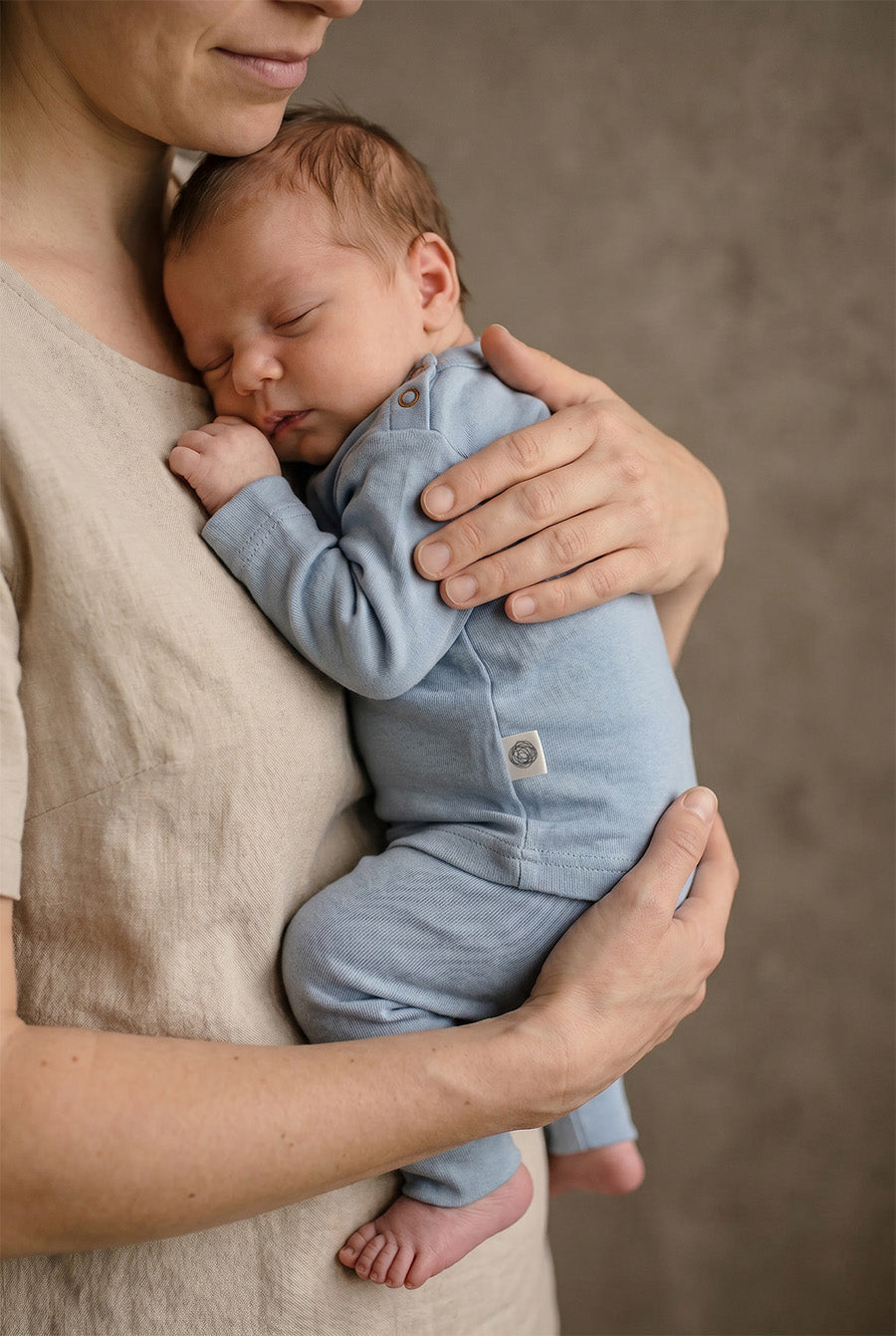 Wool Baby & Children's Sweater - Merino Wool - Blue Fog