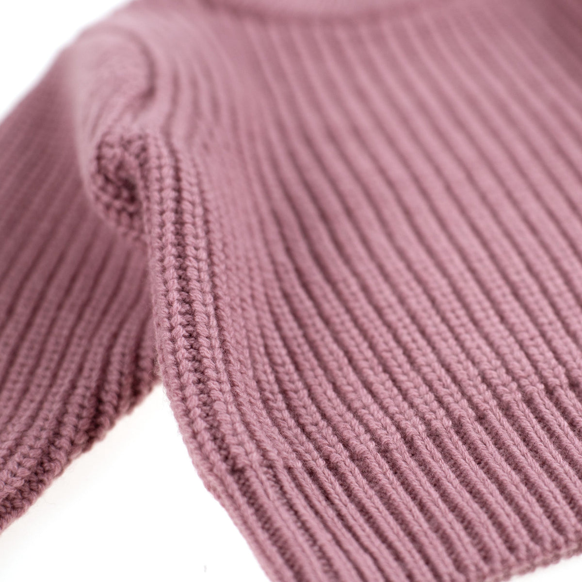 Knitted Wool Baby Sweater - Merino Wool - Haze
