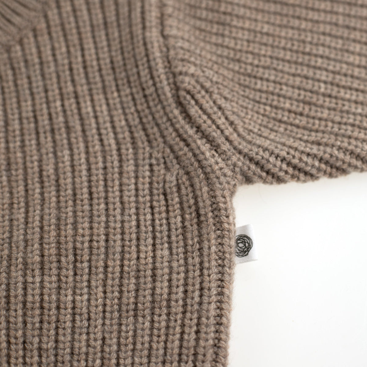 Knitted Wool Baby Cardigan - Merino Wool - Cobble