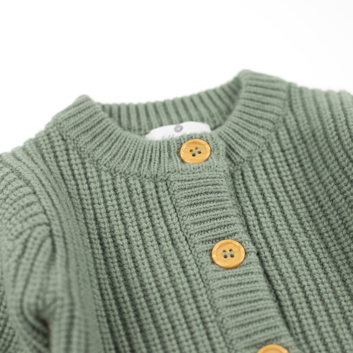 Knitted Wool Baby Cardigan - Merino Wool - Harper