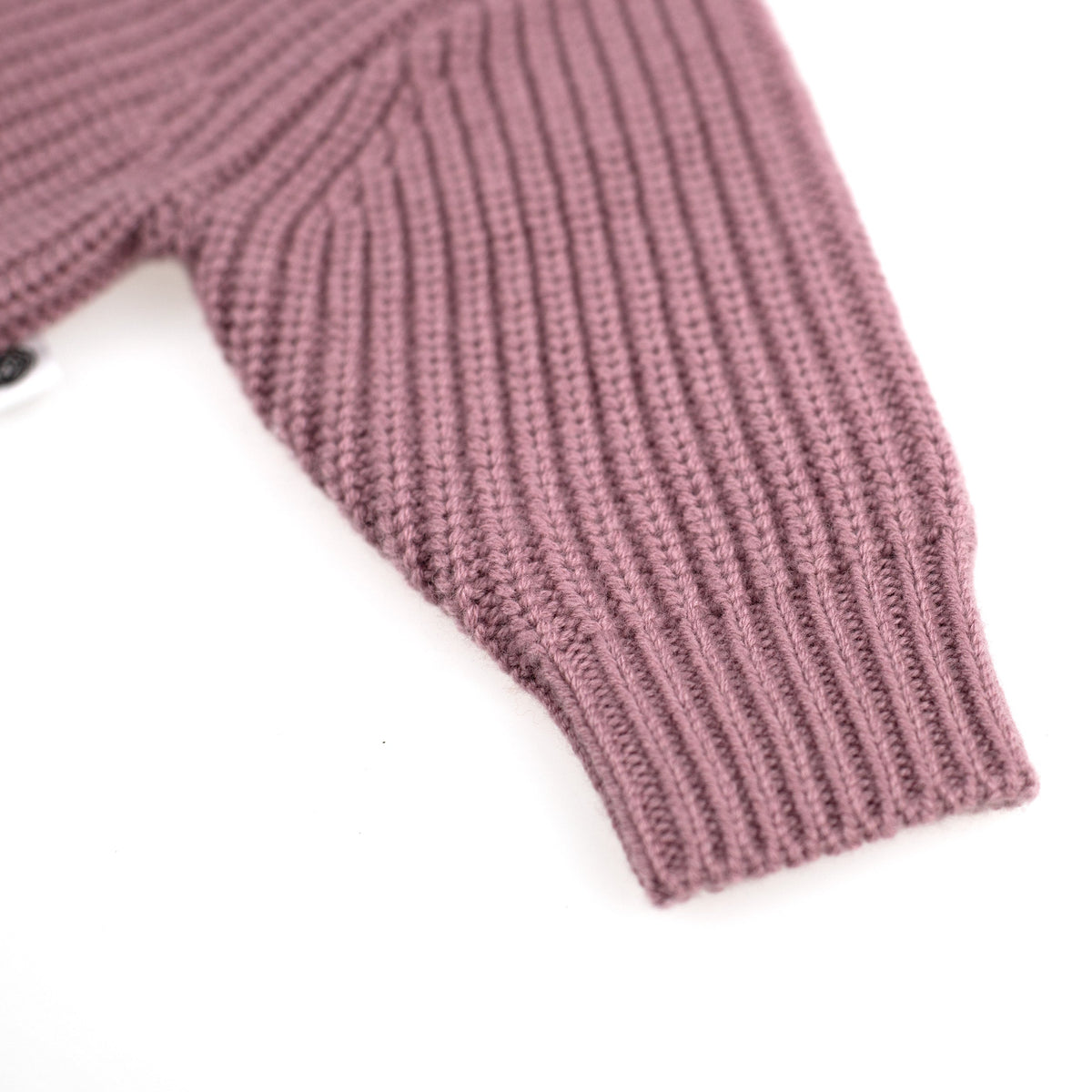 Knitted Wool Baby Cardigan - Merino Wool - Haze