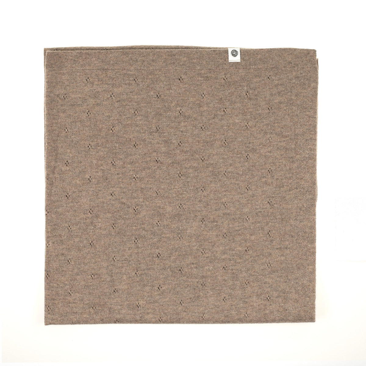 Wool Baby/Children's Blanket / Swaddle Blanket - Pointelle Knit - Merino Wool - Cobble