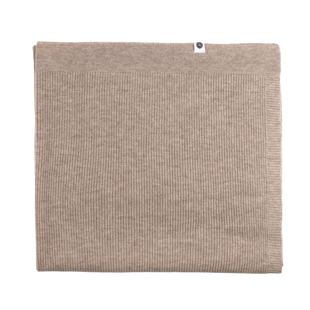Knitted Wool Baby/Children's Blanket - Merino Wool - Cobble