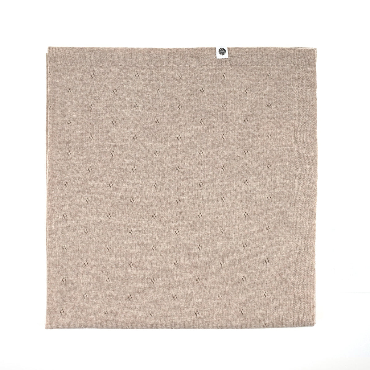 Wool Baby/Children's Blanket / Swaddle Blanket - Pointelle Knit - Merino Wool - Garlic