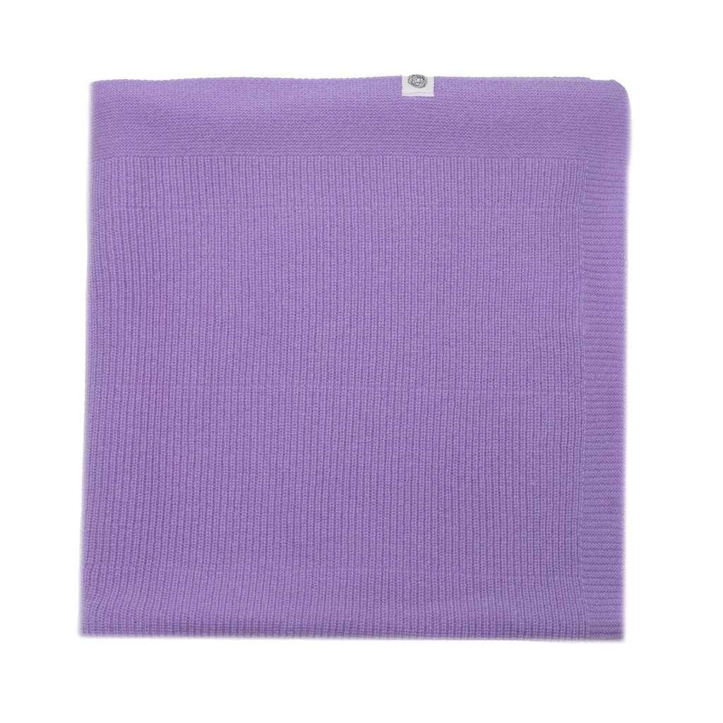 Wool Baby/Children's Blanket / Swaddle Blanket - Knitted - Merino Wool - Orchid