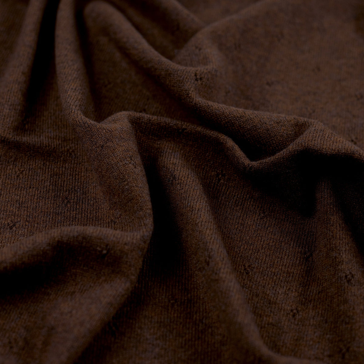 Wool Baby/Children's Blanket / Swaddle Blanket - Pointelle Knit - Merino Wool - Brunette