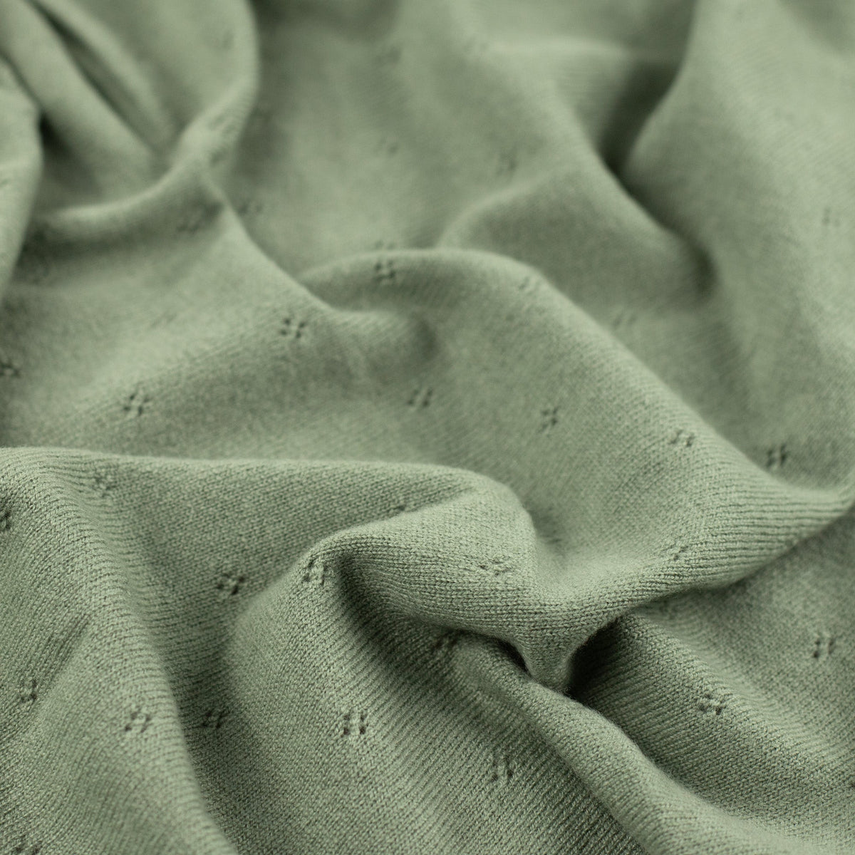 Wool Baby/Children's Blanket / Swaddle Blanket - Pointelle Knit - Merino Wool - Harper