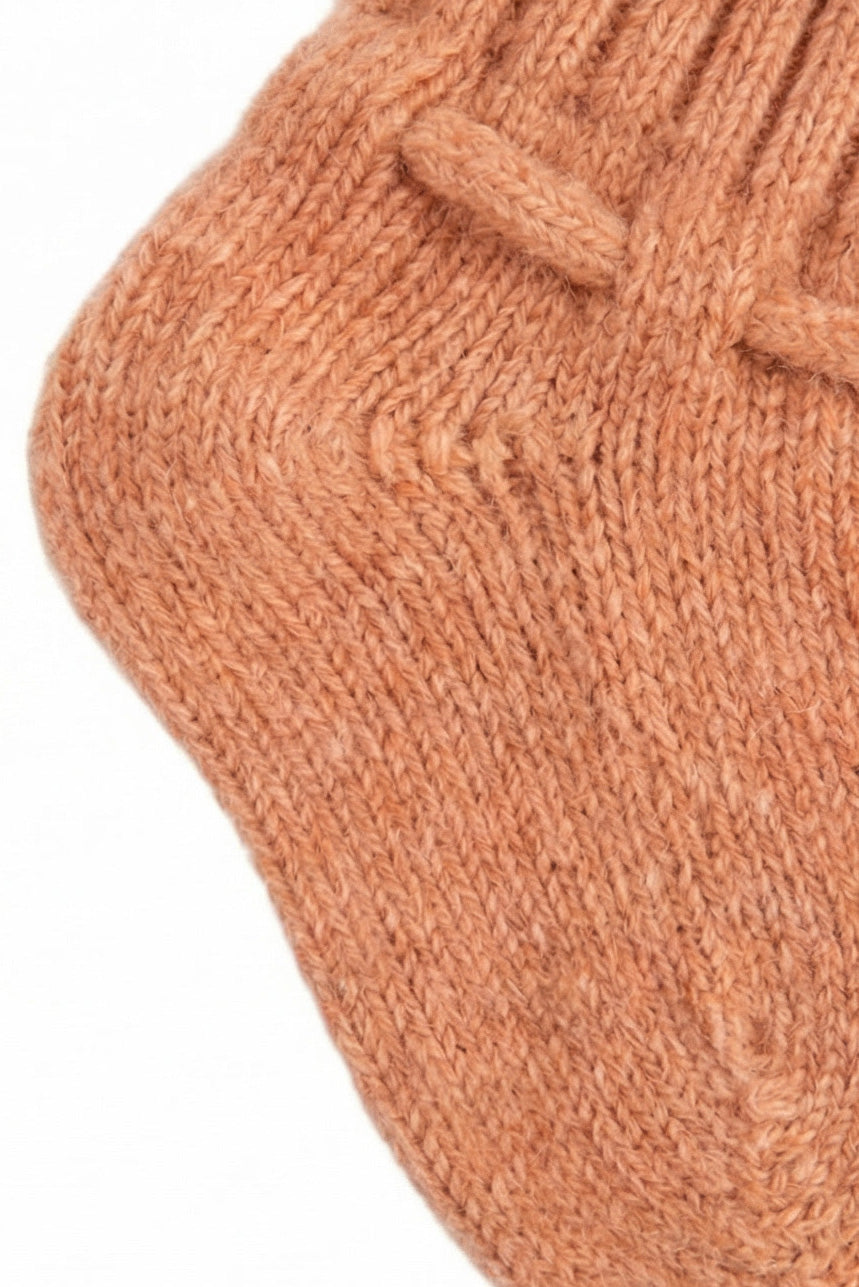 Wool Baby/Newborn Socks - Merino Wool - Peach Fuzz