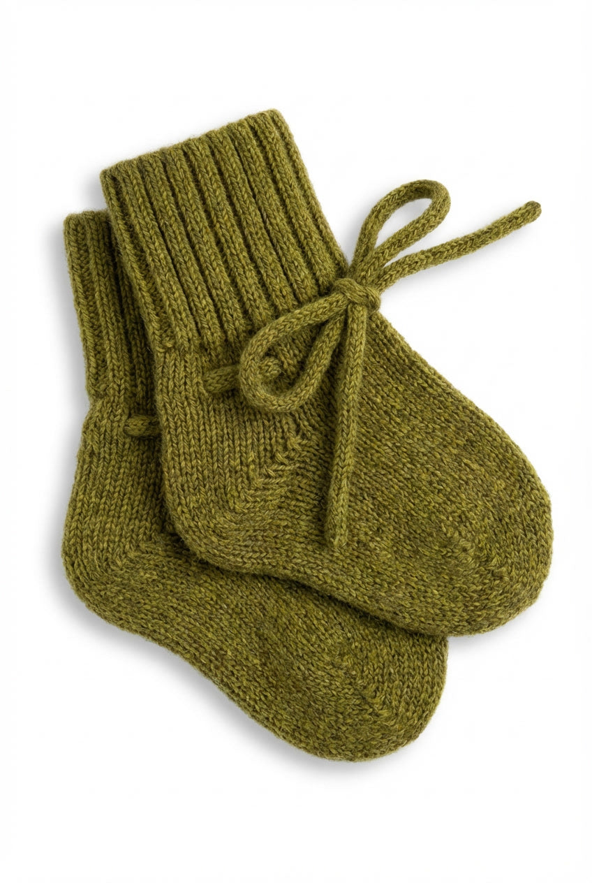 Wool Baby/Newborn Socks - Merino Wool - Pickle