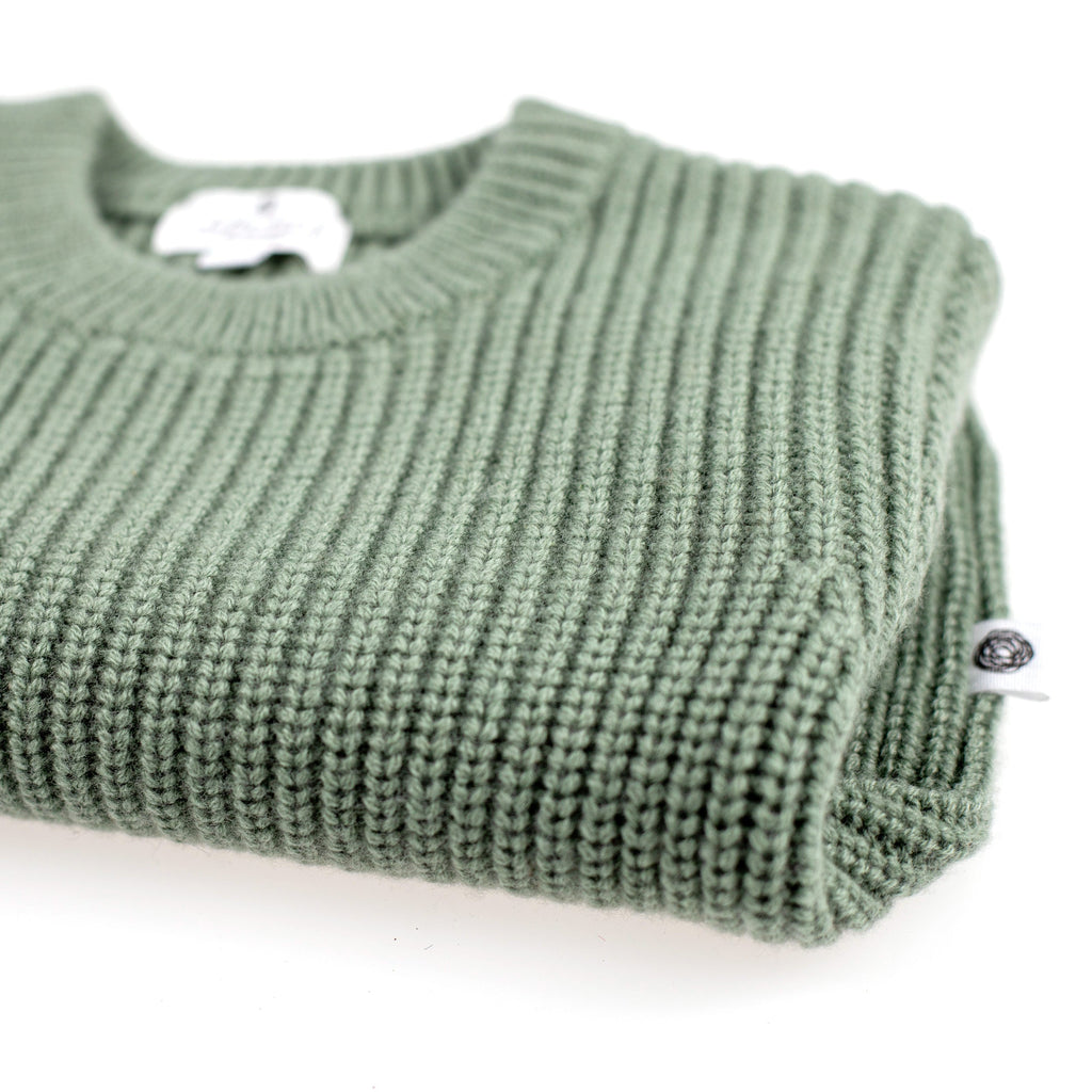 Knitted Wool Baby Sweater - Merino Wool - Harper