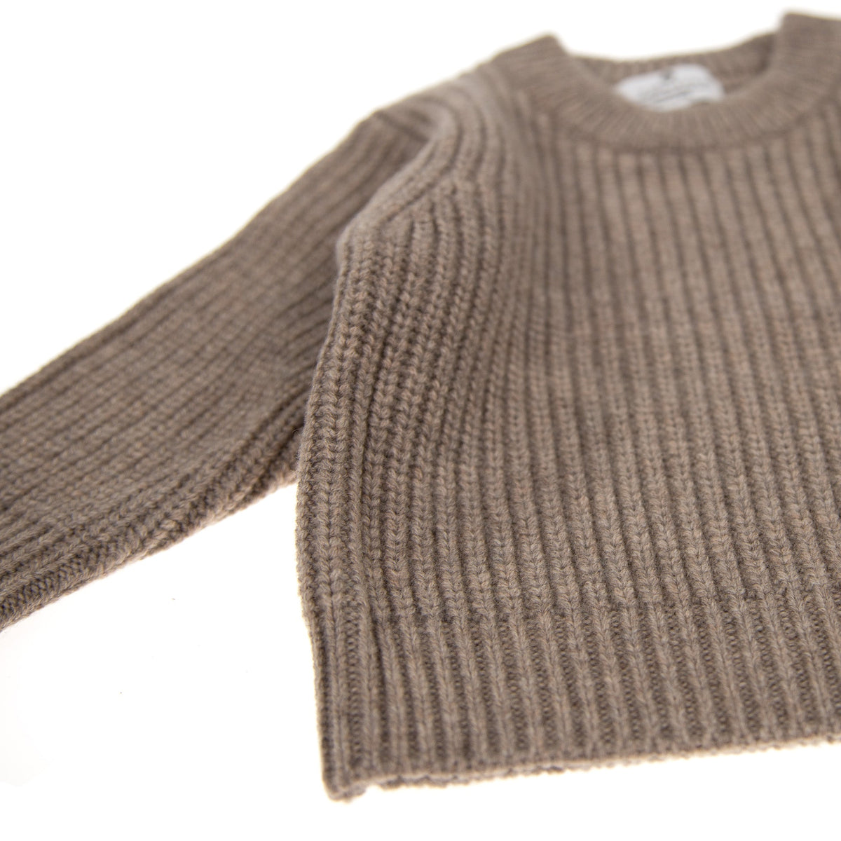 Knitted Wool Baby Sweater - Merino Wool - Cobble